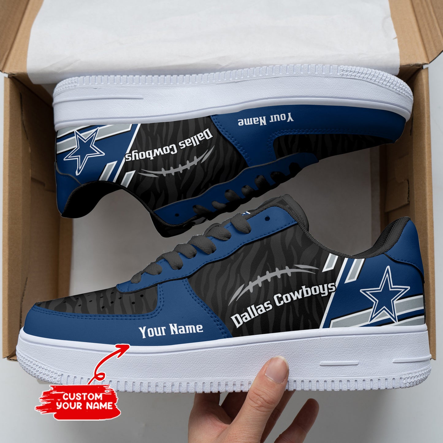 Footwearstorm Dallas Cowboys Air Low-Top Sneakers Shoes For Men And Women 120520
