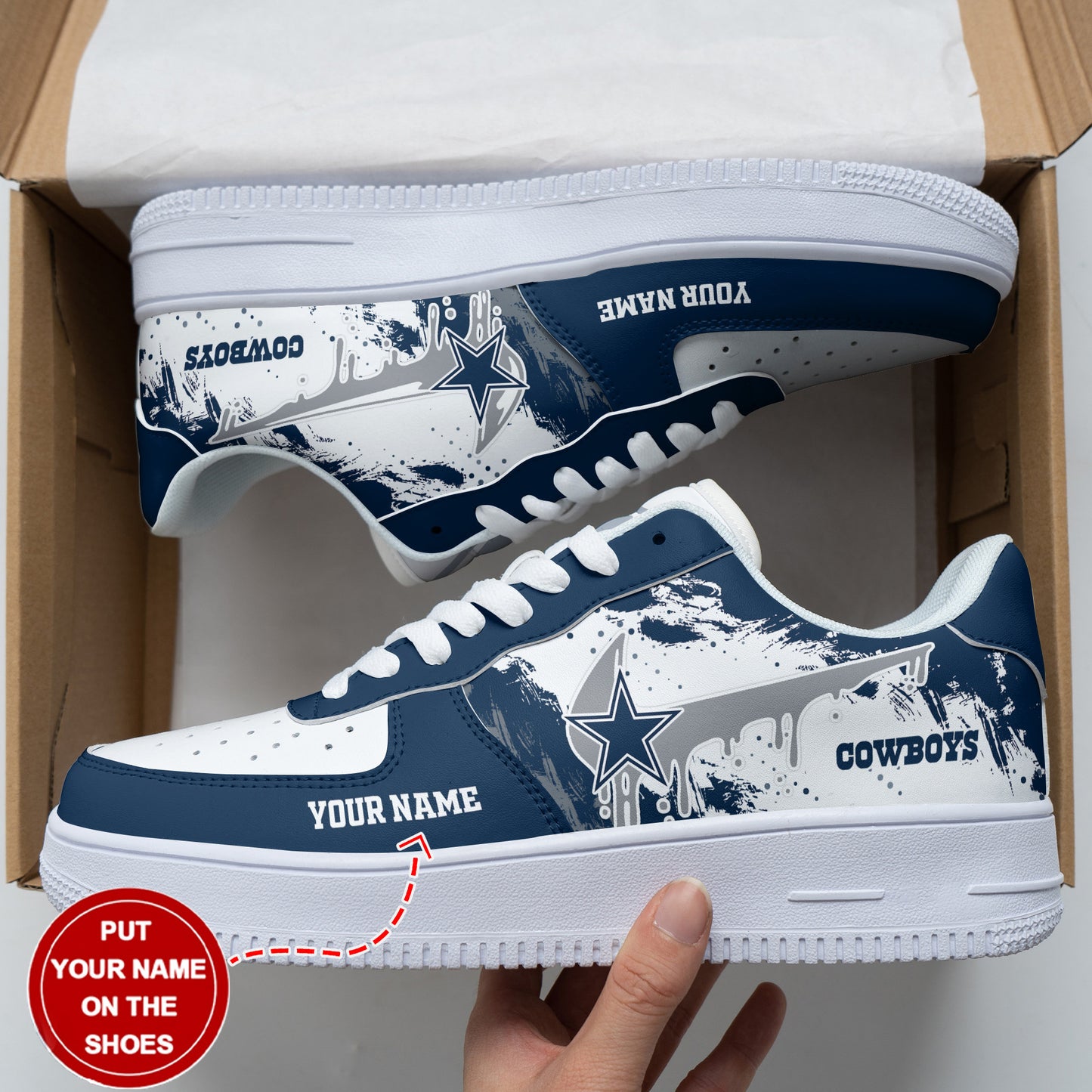 Footwearstorm Dallas Cowboys Air Low-Top Sneakers Shoes For Men And Women 120554