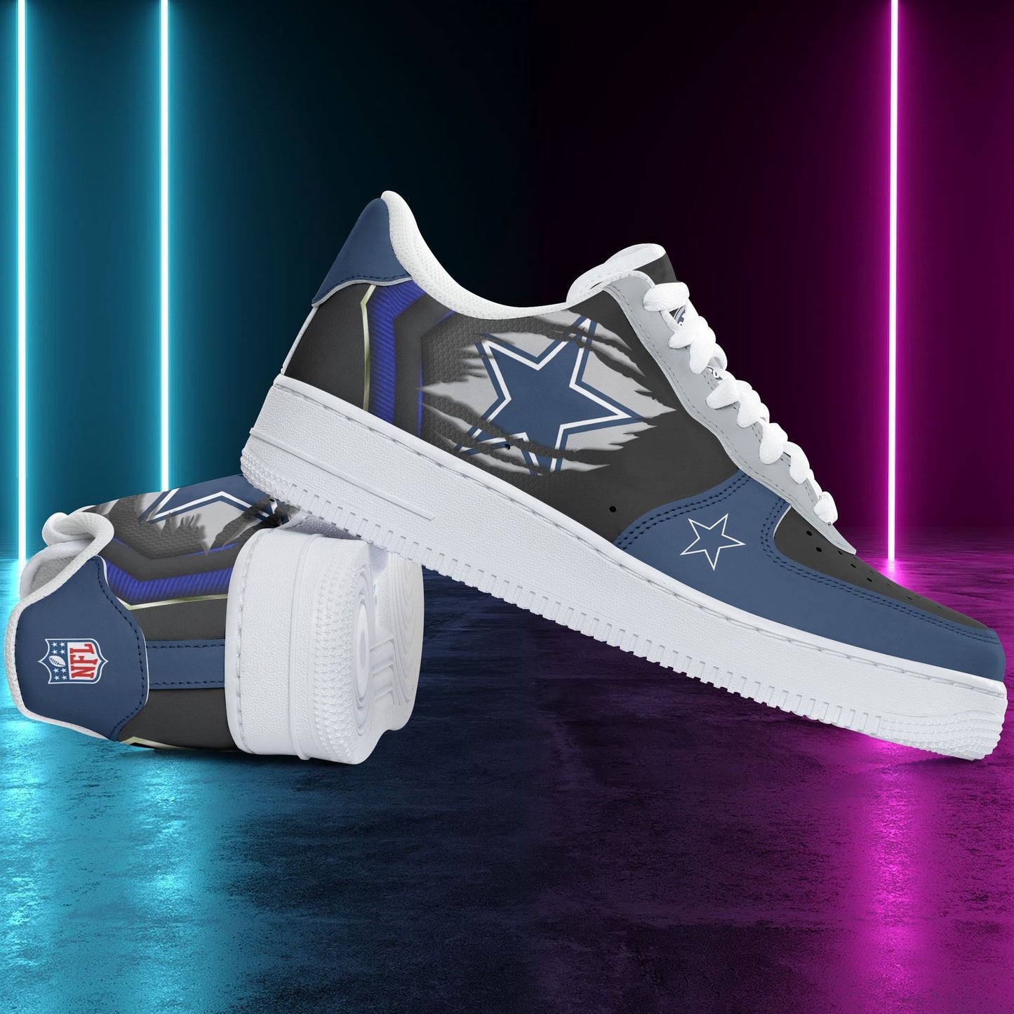 Footwearstorm Dallas Cowboys Air Low-Top Sneakers Shoes For Men And Women 1205131