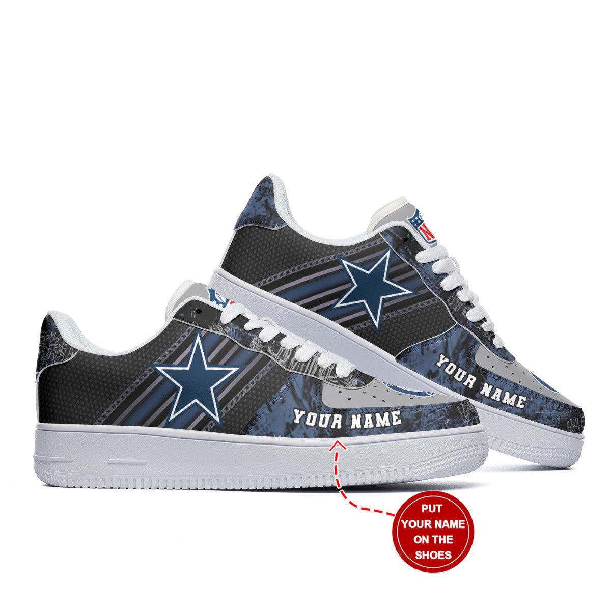 Footwearstorm Dallas Cowboys NFL Air Low-Top Sneakers Shoes For Men And Women 1205426