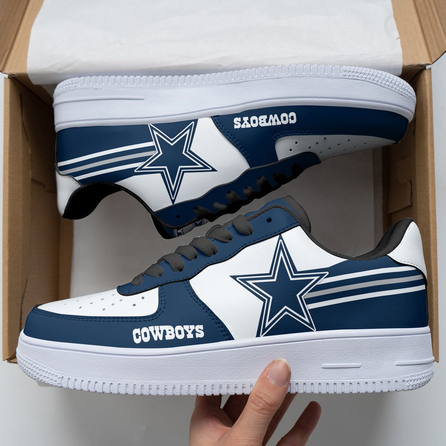 Footwearstorm Dallas Cowboys NFL Air Low-Top Sneakers Shoes For Men And Women 1205573
