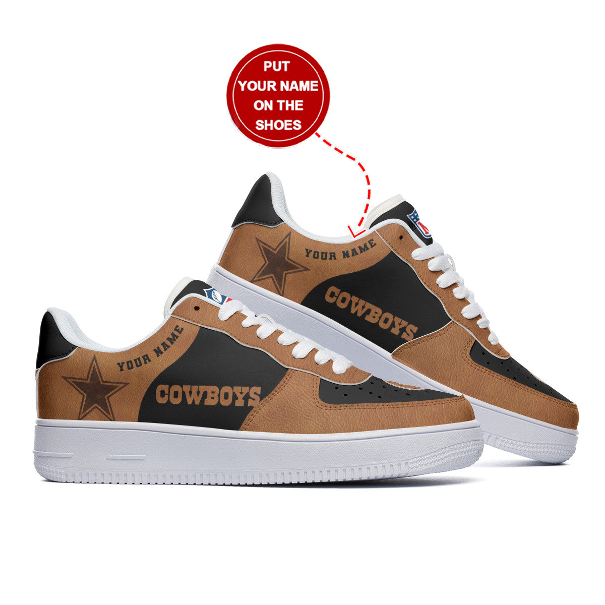 Footwearstorm Dallas Cowboys NFL Air Low-Top Sneakers Shoes For Men And Women 1205435