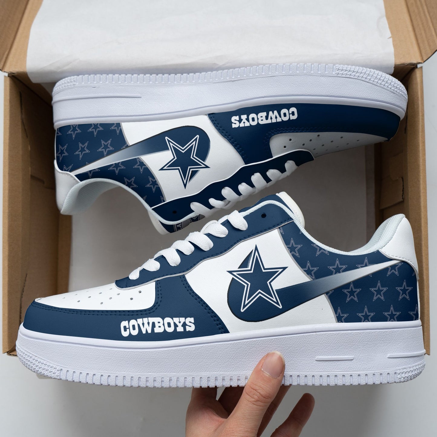 Footwearstorm Dallas Cowboys NFL Air Low-Top Sneakers Shoes For Men And Women 1205577