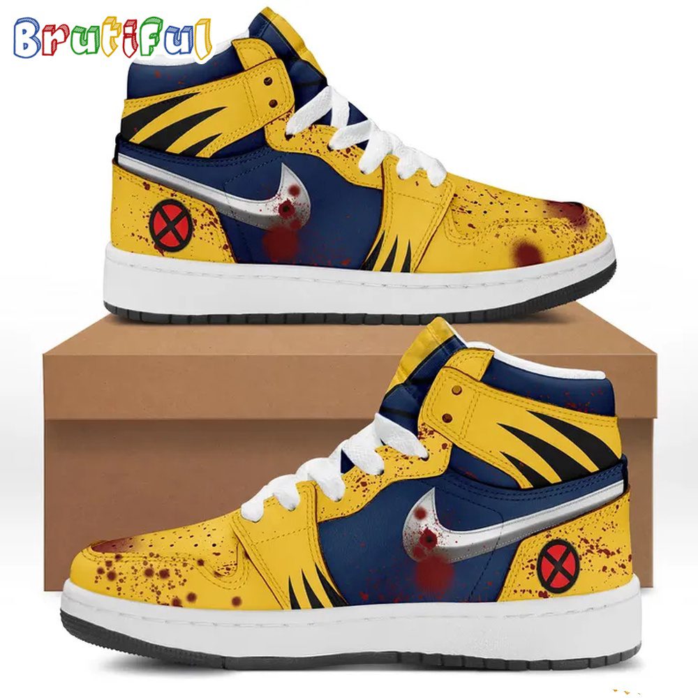 Footwearstorm Deadpool And Wolverine AJ1 High Sneakers Shoes For Men And Women 1