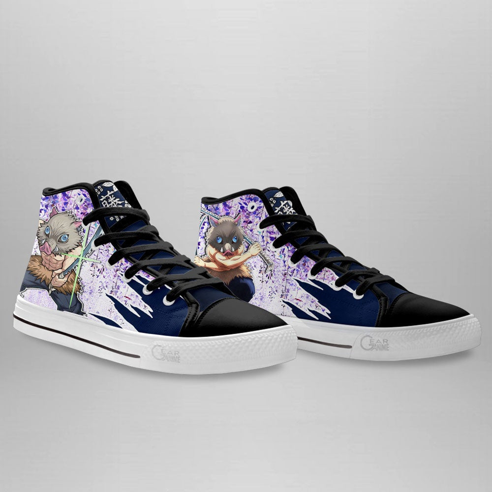 Footwearstorm Demon Slayer High Top Canvas Sneakers Shoes For Men And Women 1