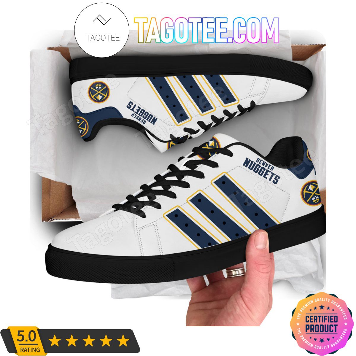 Footwearstorm Denver Nuggets Skate Stan Shoes Sneakes For Men And Women 2