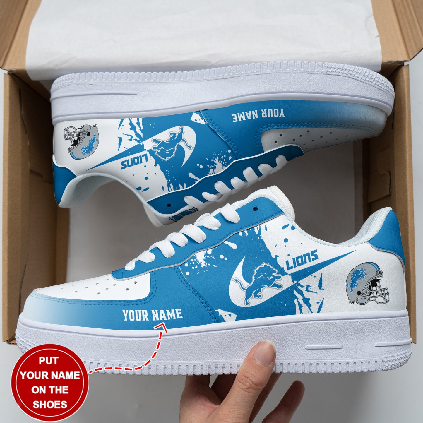 Footwearstorm Detroit Lions NFL Air Low-Top Sneakers Shoes For Men And Women 1205286