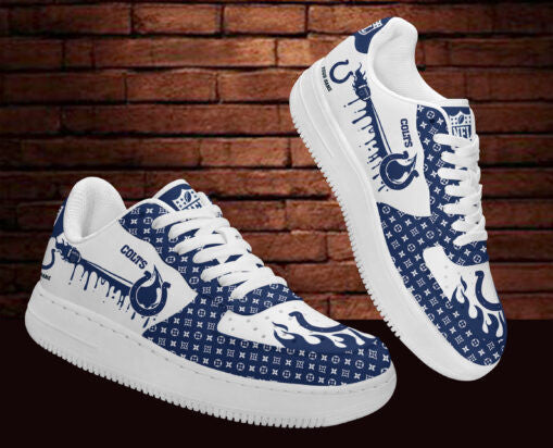 Footwearstorm Indianapolis Colts NFL Air Low-Top Sneakers Shoes For Men And Women 1205703