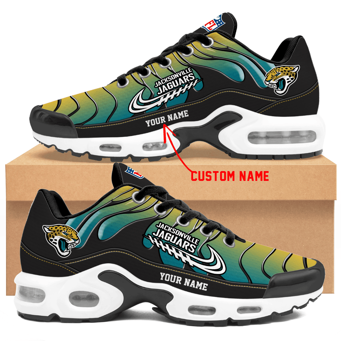 Footwearstorm Jacksonville Jaguars TN Shoes Sneakers For Men And Women 1