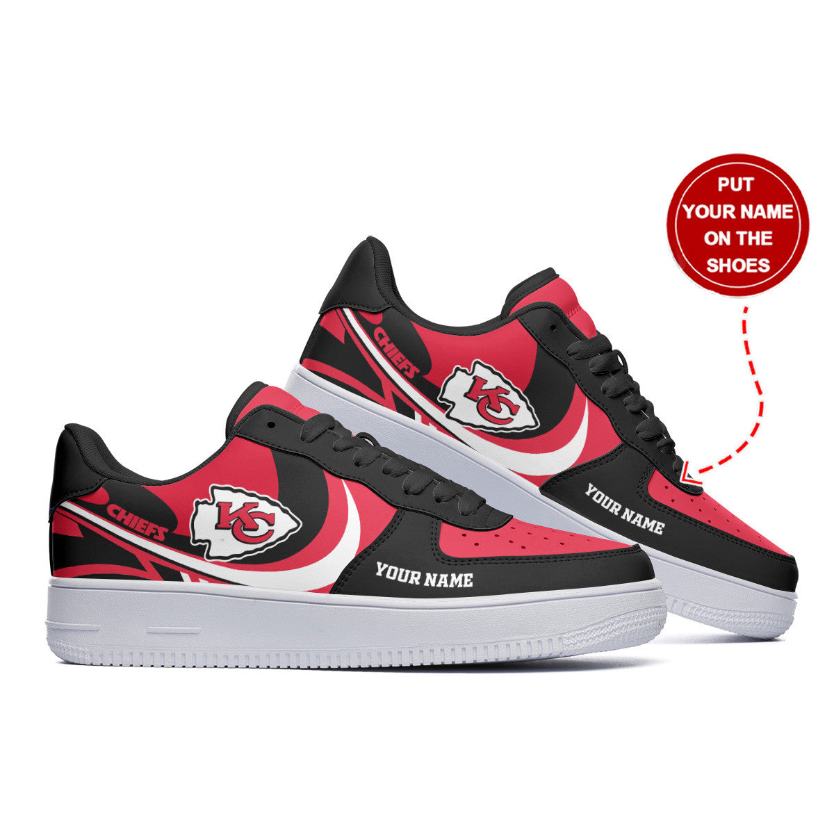 Footwearstorm Kansas City Chiefs NFL Air Low-Top Sneakers Shoes For Men And Women 1205346