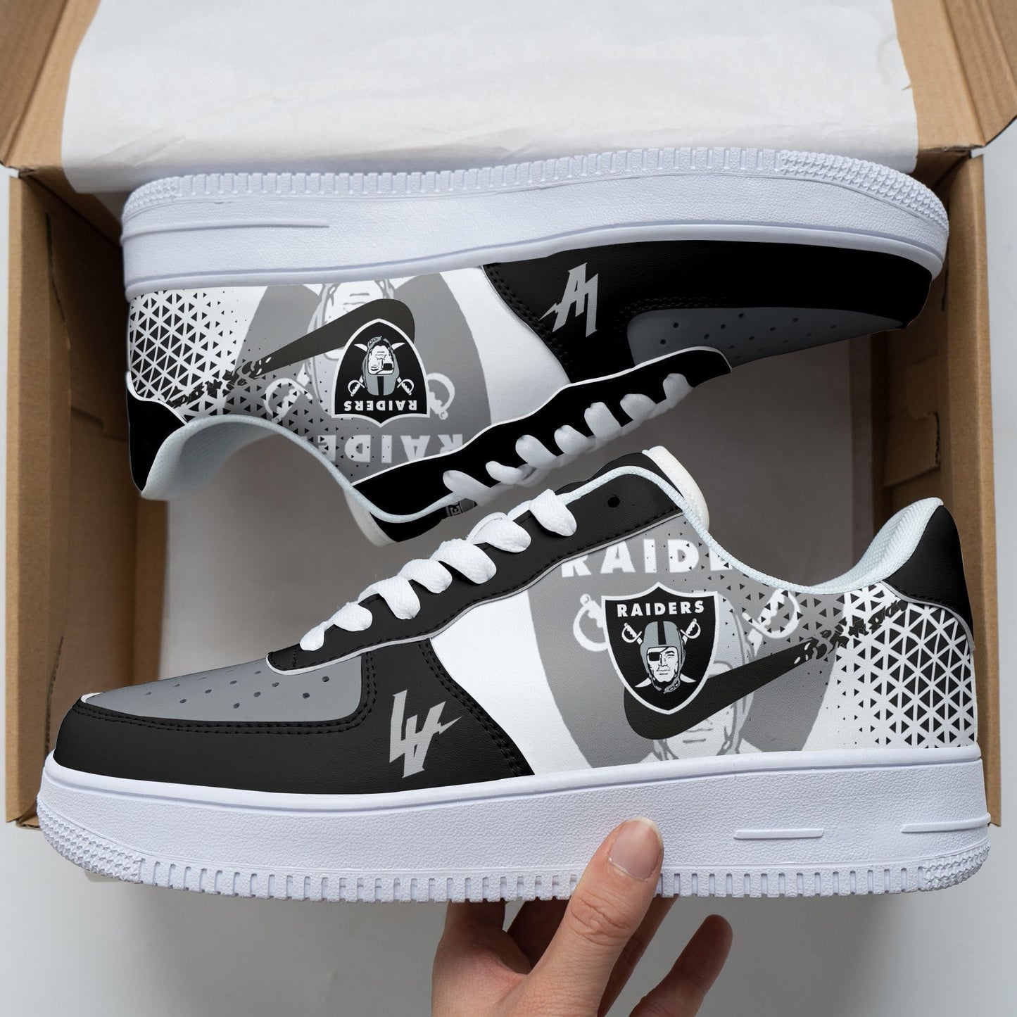 Footwearstorm Las Vegas Raiders Air Low-Top Sneakers Shoes For Men And Women 120539