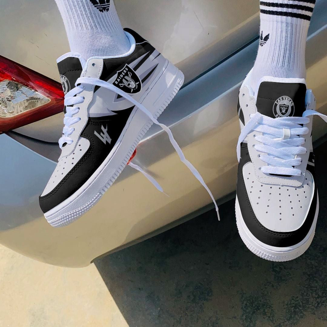 Footwearstorm Las Vegas Raiders NFL Air Low-Top Sneakers Shoes For Men And Women 1205343