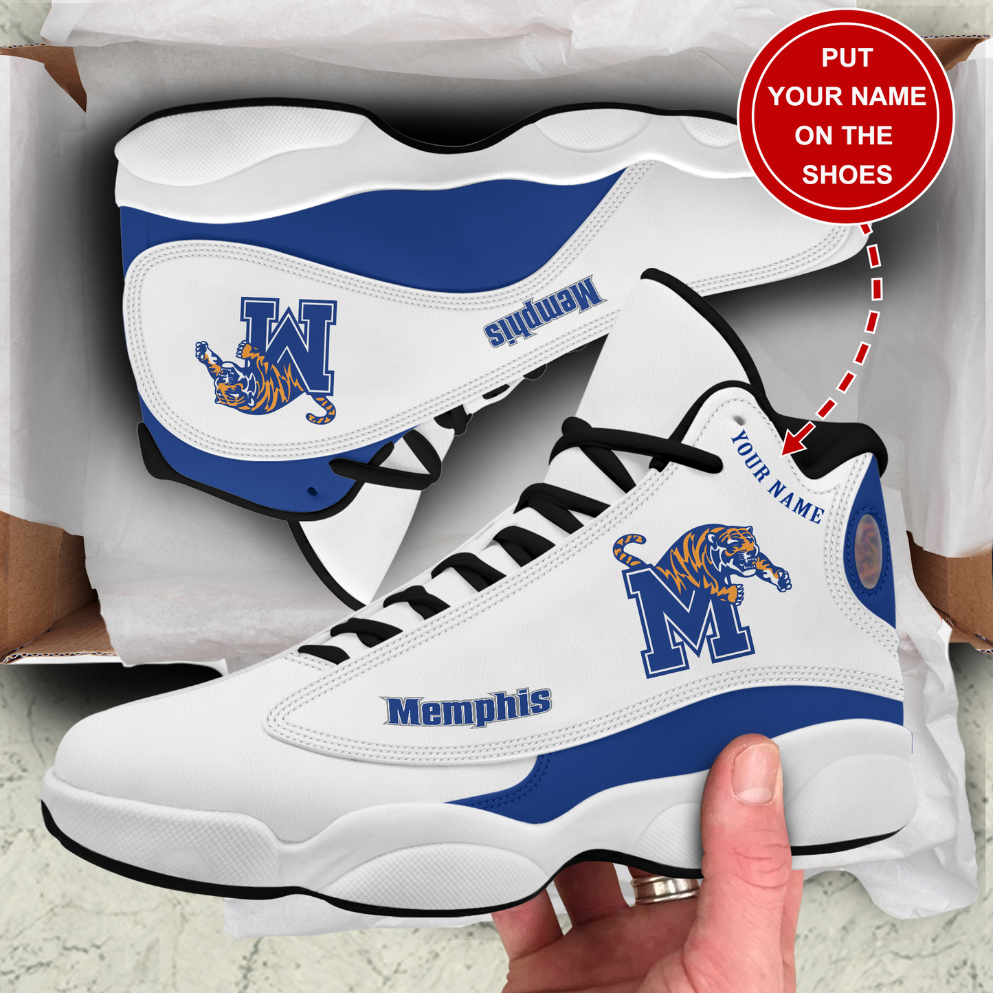 Footwearstorm Memphis Tigers AJ13 Sneakers Shoes For Men And Women 1
