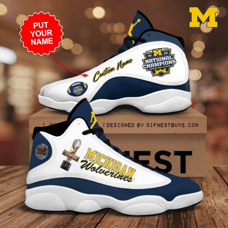 Footwearstorm Michigan Wolverines AJ13 Sneakers Shoes For Men And Women 1
