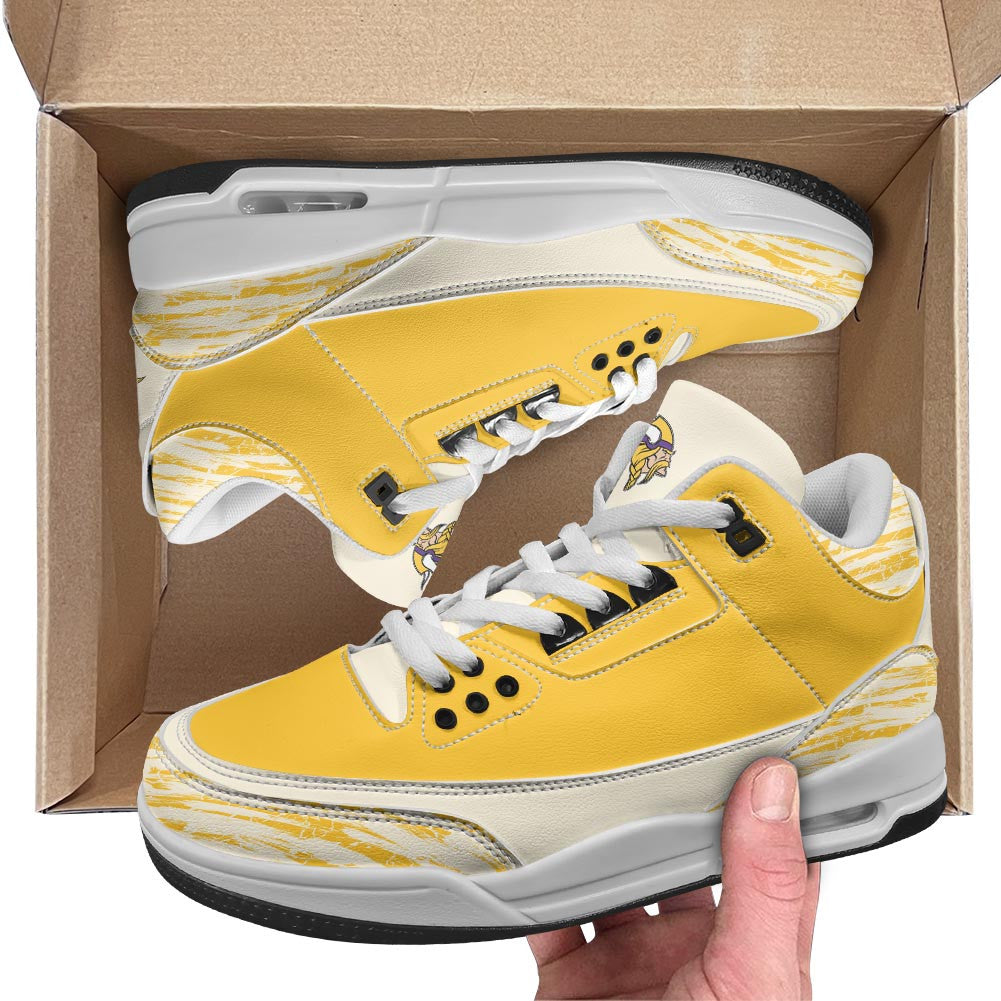 Footwearstorm Minnesota Vikings AJ3 Sneakers Shoes For Men And Women
