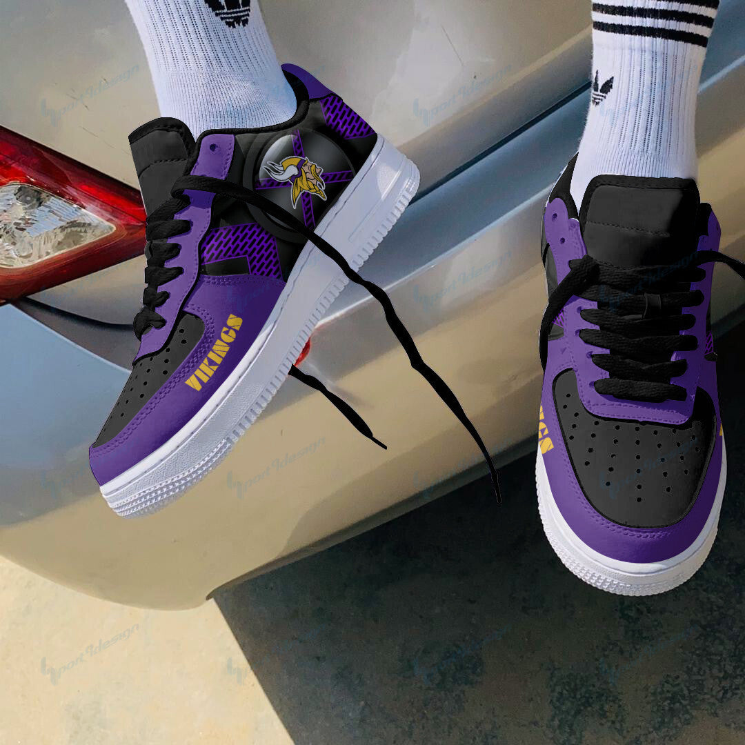 Footwearstorm Minnesota Vikings NFL Air Low-Top Sneakers Shoes For Men And Women 1205274