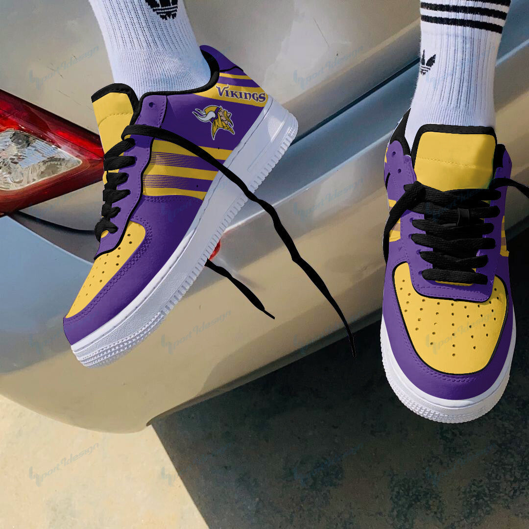 Footwearstorm Minnesota Vikings NFL Air Low-Top Sneakers Shoes For Men And Women 1205278