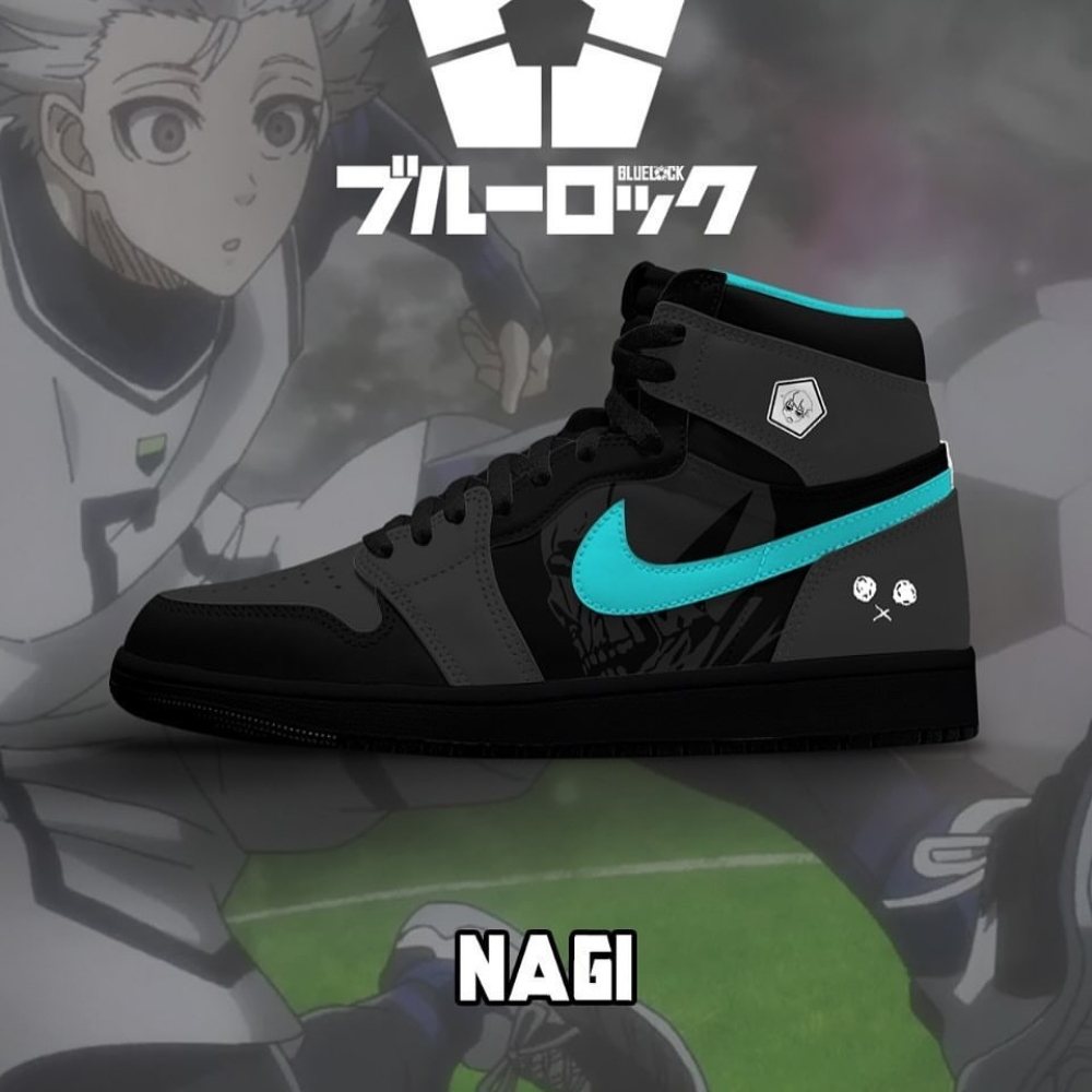 Footwearstorm Nagi Blue Lock AJ1 High Sneakers Shoes For Men And Women 1