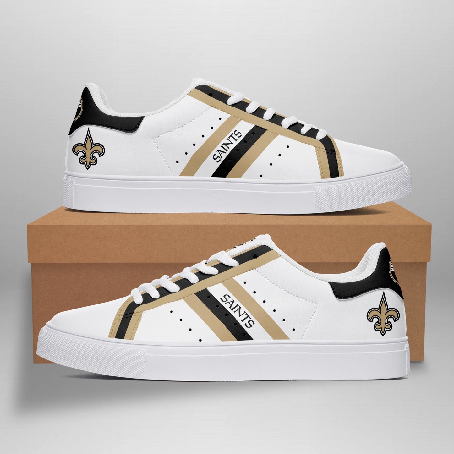Footwearstorm New Orleans Saints Skate Stan Shoes Sneakes For Men And Women 2