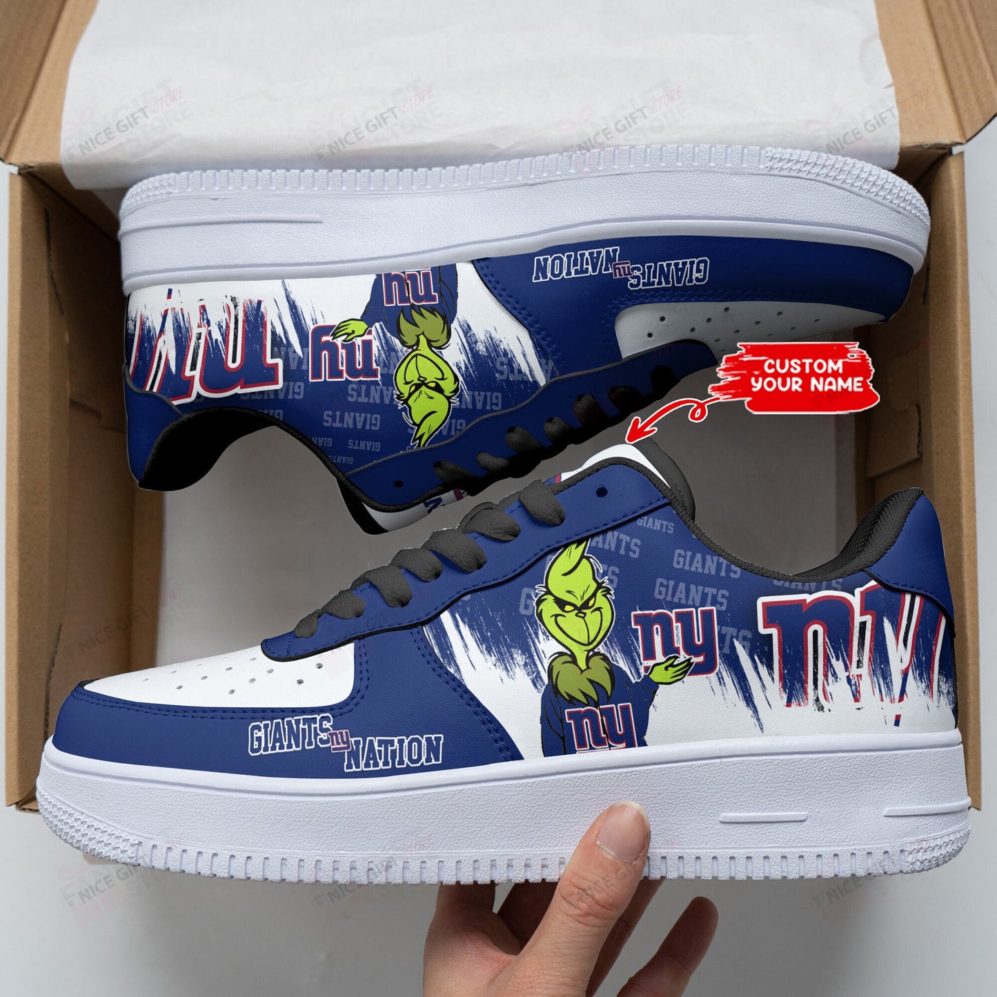 Footwearstorm New York Giants Air Low-Top Sneakers Shoes For Men And Women 1205177