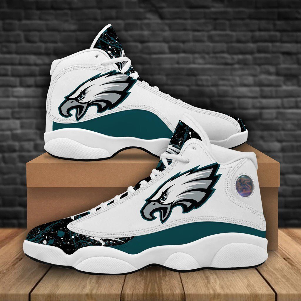 Footwearstorm Philadelphia Eagles AJ13 Sneakers Shoes For Men And Women 2
