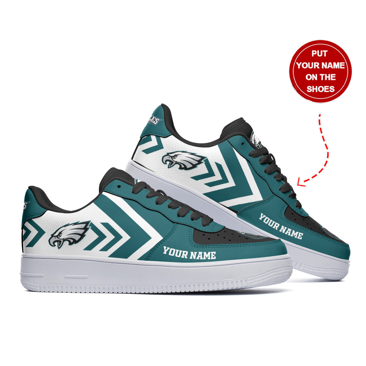 Footwearstorm Philadelphia Eagles NFL Air Low-Top Sneakers Shoes For Men And Women 1205303