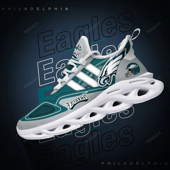 Footwearstorm Philadelphia Eagles NFL Max Soul Shoes Sneakers For Men And Women 2