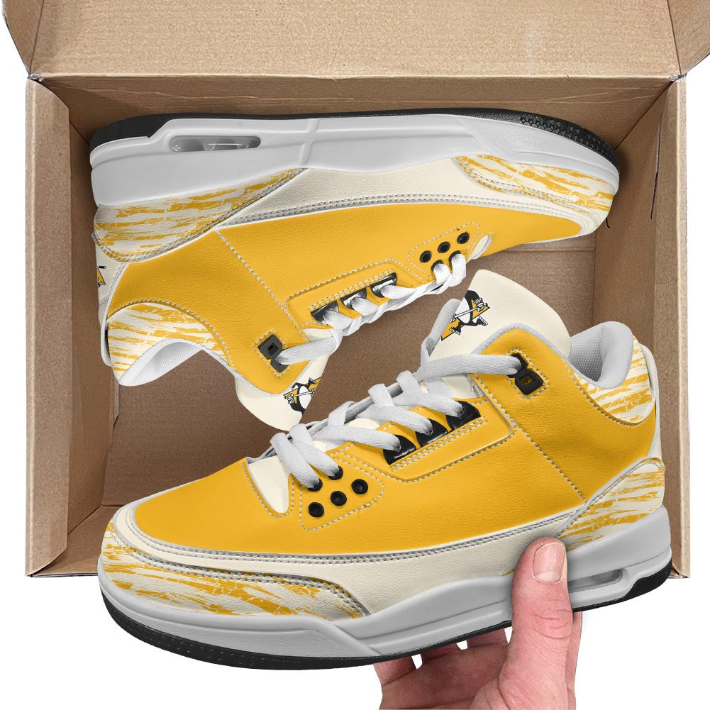 Footwearstorm Pittsburgh Penguins AJ3 Sneakers Shoes For Men And Women