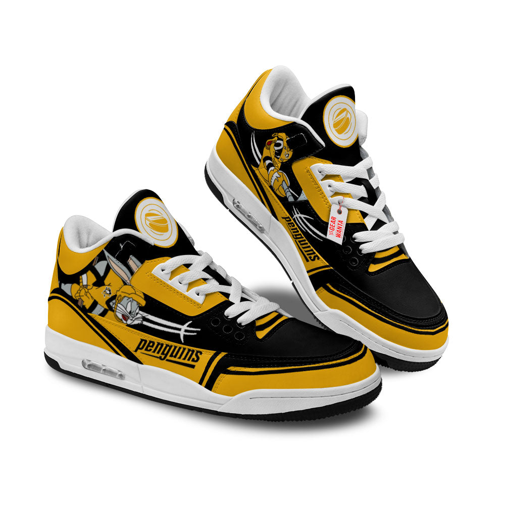 Footwearstorm Pittsburgh Penguins AJ3 Sneakers Shoes For Men And Women
