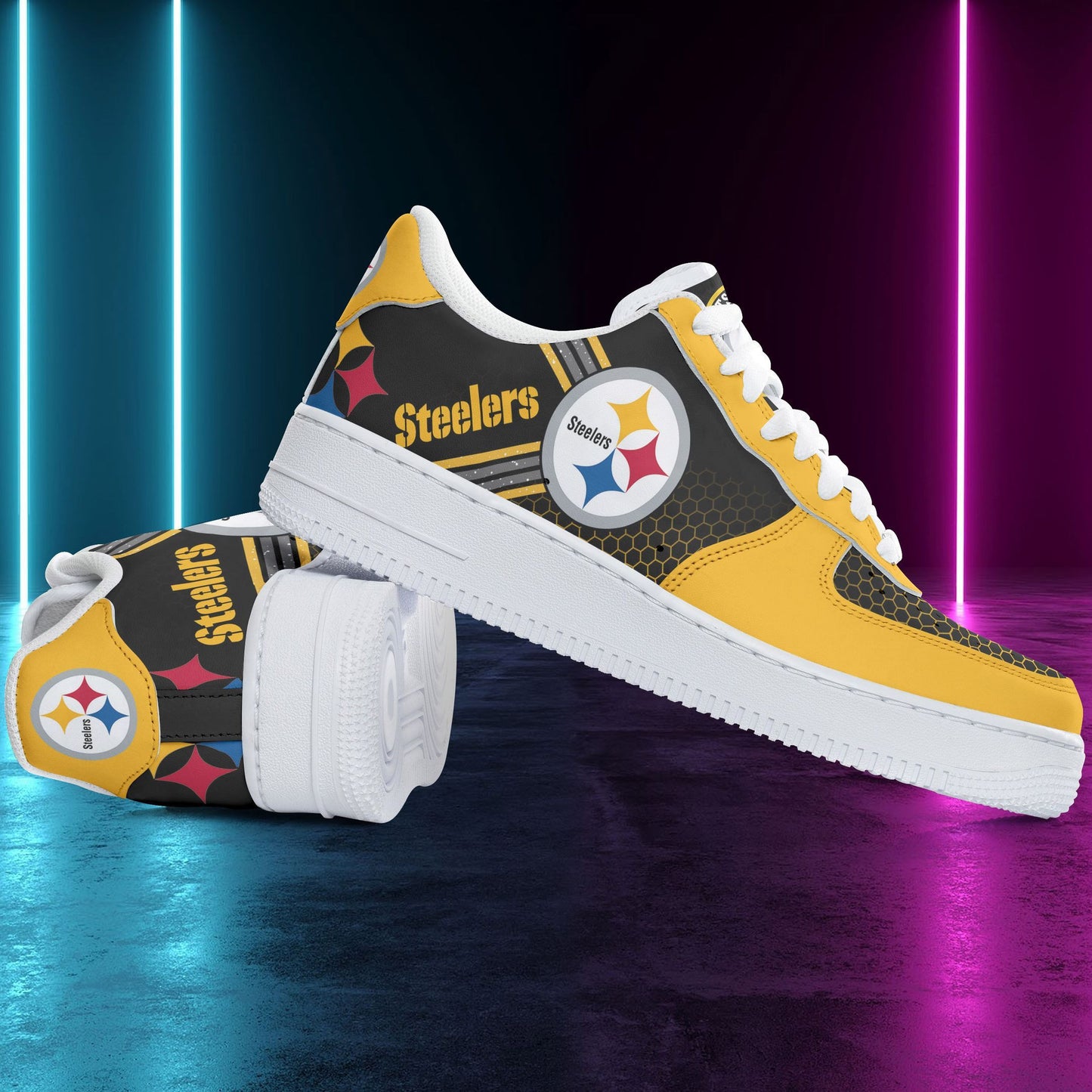 Footwearstorm Pittsburgh Steelers Air Low-Top Sneakers Shoes For Men And Women 1205132