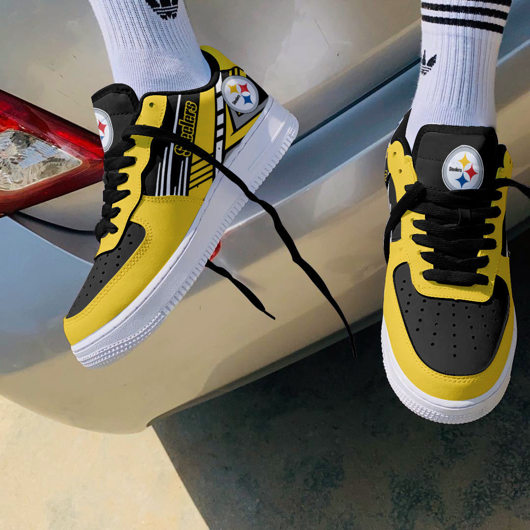 Footwearstorm Pittsburgh Steelers NFL Air Low-Top Sneakers Shoes For Men And Women 1205494