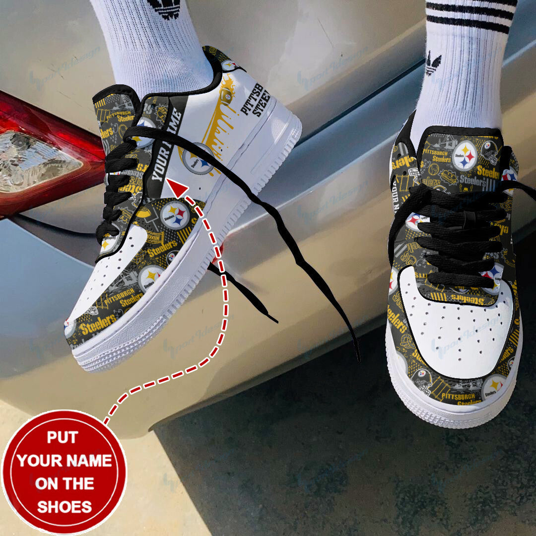 Footwearstorm Pittsburgh Steelers NFL Air Low-Top Sneakers Shoes For Men And Women 1205564