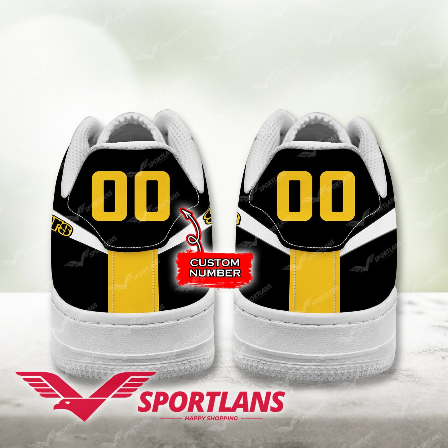 Footwearstorm Pittsburgh Steelers NFL Air Low-Top Sneakers Shoes For Men And Women 1205697