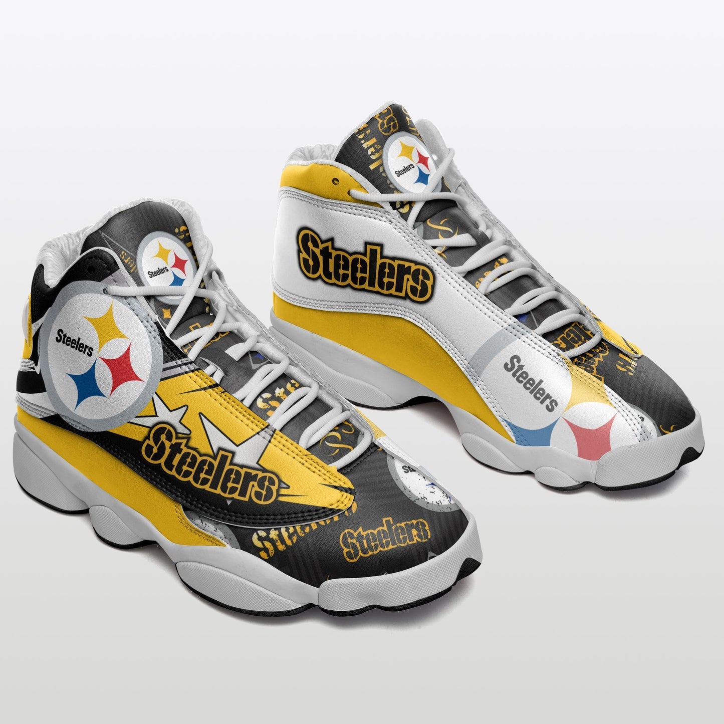 Footwearstorm Pittsburgh Steelers NFL AJ13 Sneakers Shoes For Men And Women 1
