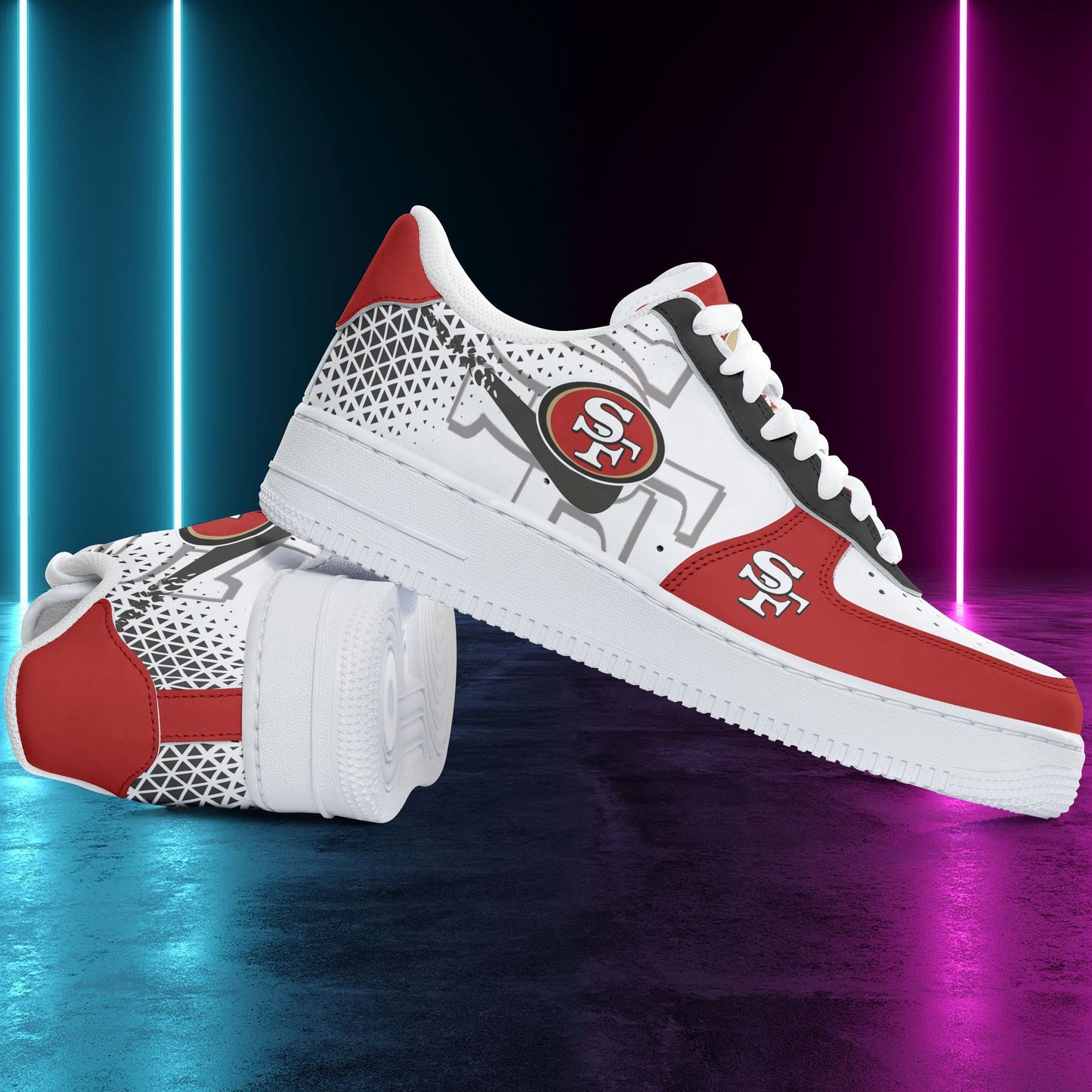 Footwearstorm San Francisco 49ers Air Low-Top Sneakers Shoes For Men And Women 120514