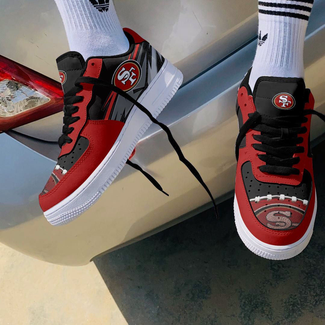 Footwearstorm San Francisco 49ers NFL Air Low-Top Sneakers Shoes For Men And Women 1205250