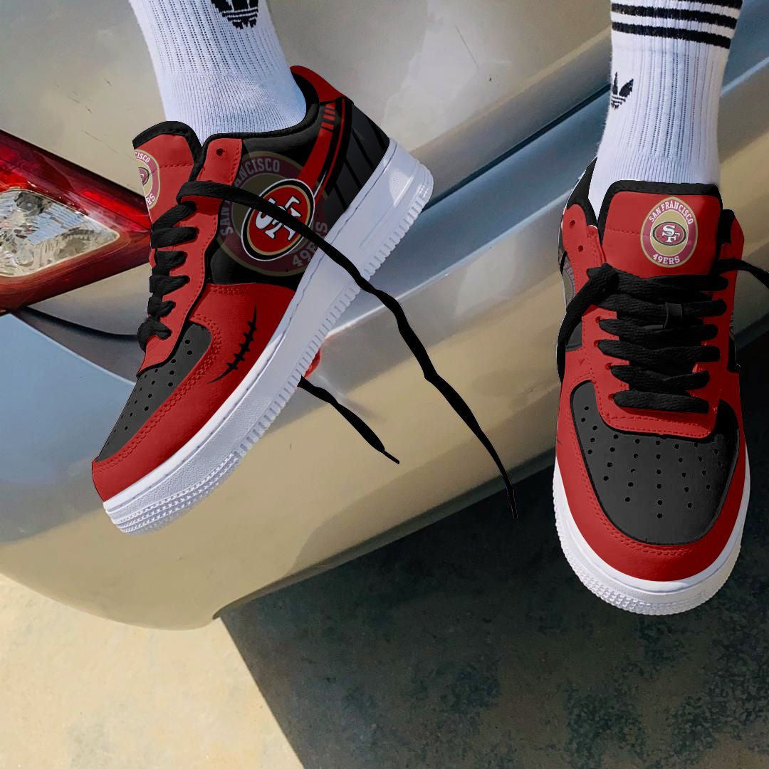 Footwearstorm San Francisco 49ers NFL Air Low-Top Sneakers Shoes For Men And Women 1205248