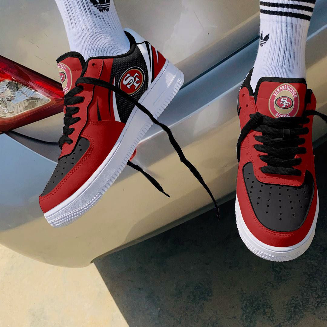 Footwearstorm San Francisco 49ers NFL Air Low-Top Sneakers Shoes For Men And Women 1205242