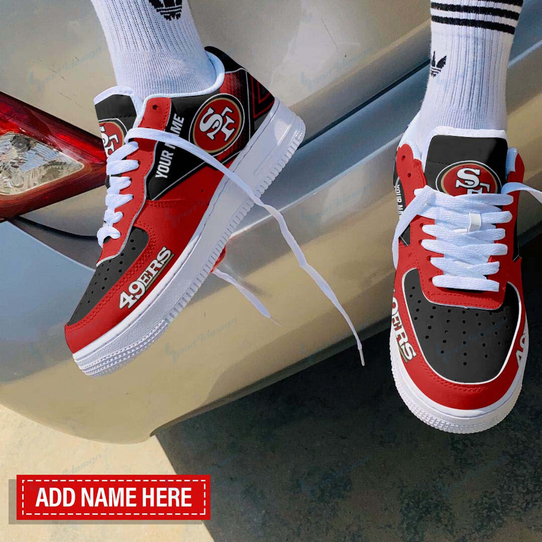 Footwearstorm San Francisco 49ers NFL Air Low-Top Sneakers Shoes For Men And Women 1205235