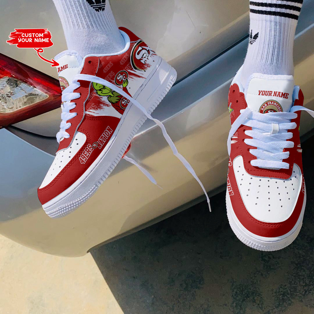 Footwearstorm San Francisco 49ers NFL Air Low-Top Sneakers Shoes For Men And Women 1205856