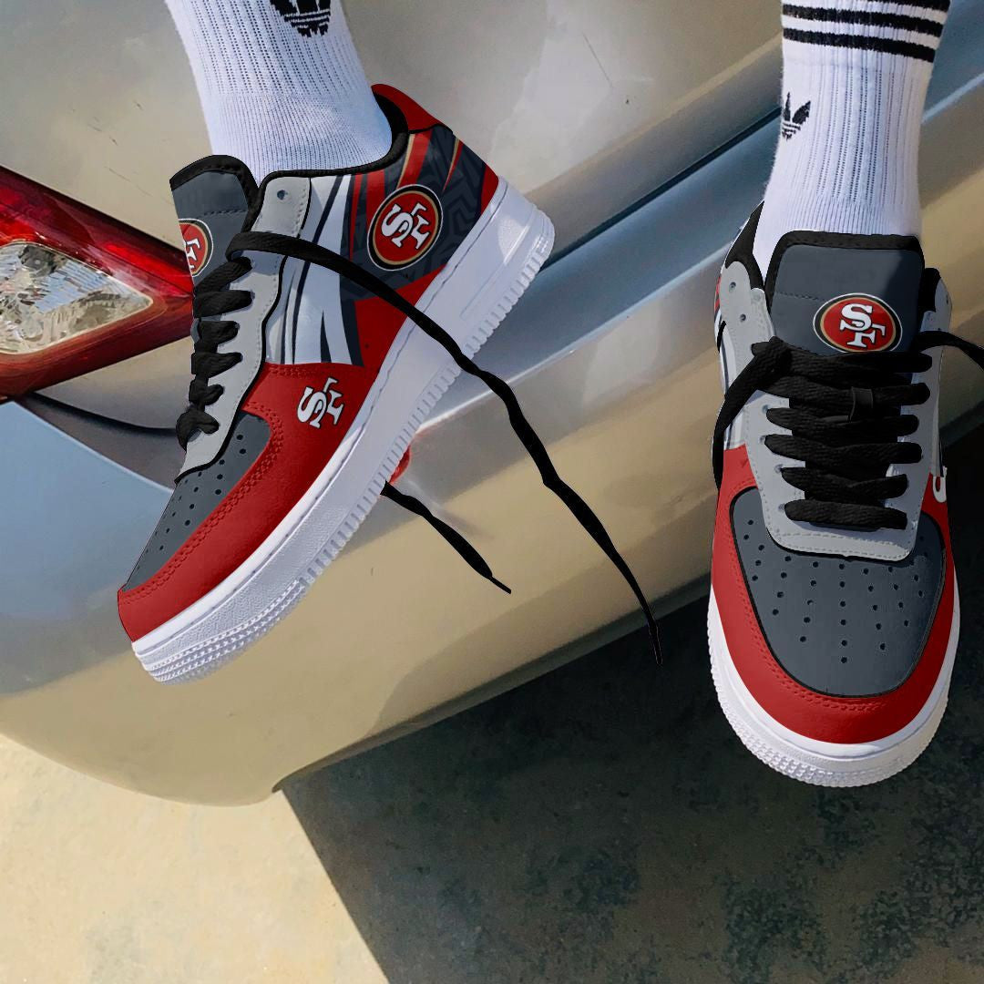Footwearstorm San Francisco 49ers NFL Air Low-Top Sneakers Shoes For Men And Women 1205238