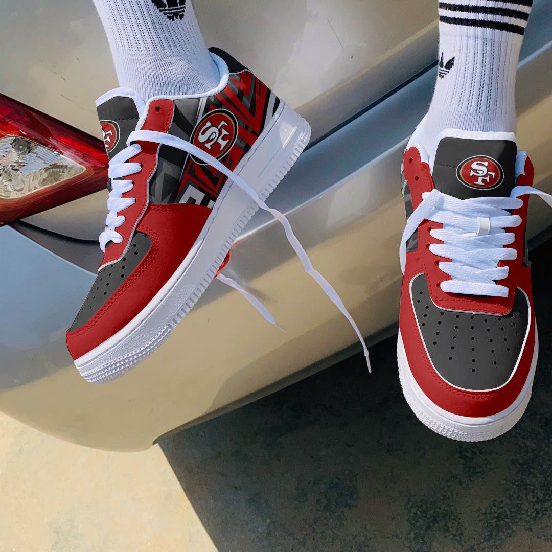 Footwearstorm San Francisco 49ers NFL Air Low-Top Sneakers Shoes For Men And Women 1205240
