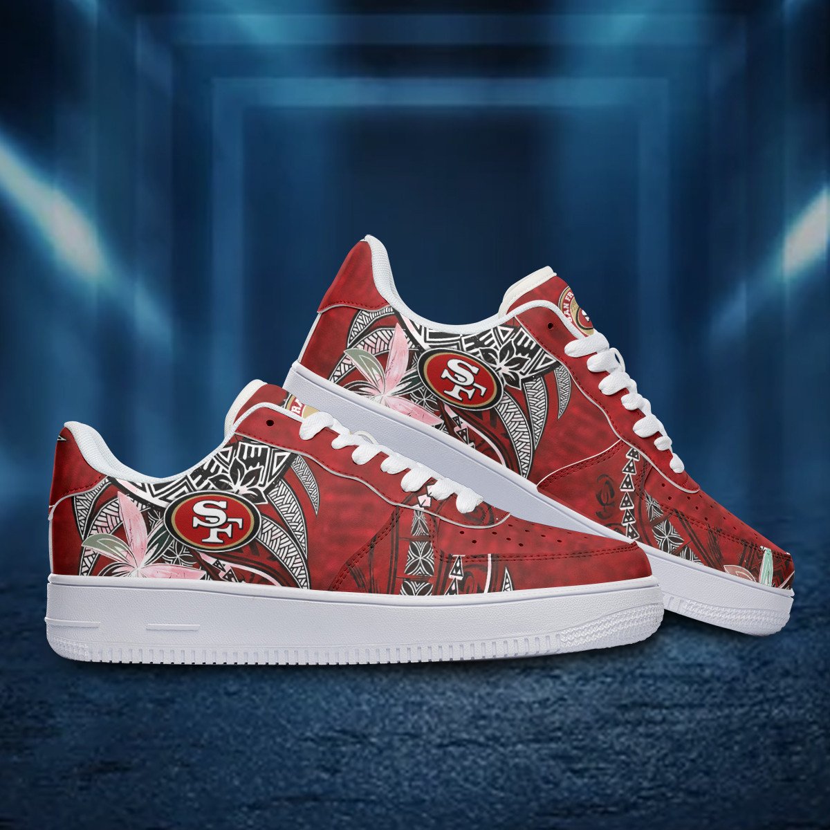 Footwearstorm San Francisco 49ers NFL Air Low-Top Sneakers Shoes For Men And Women 1205185
