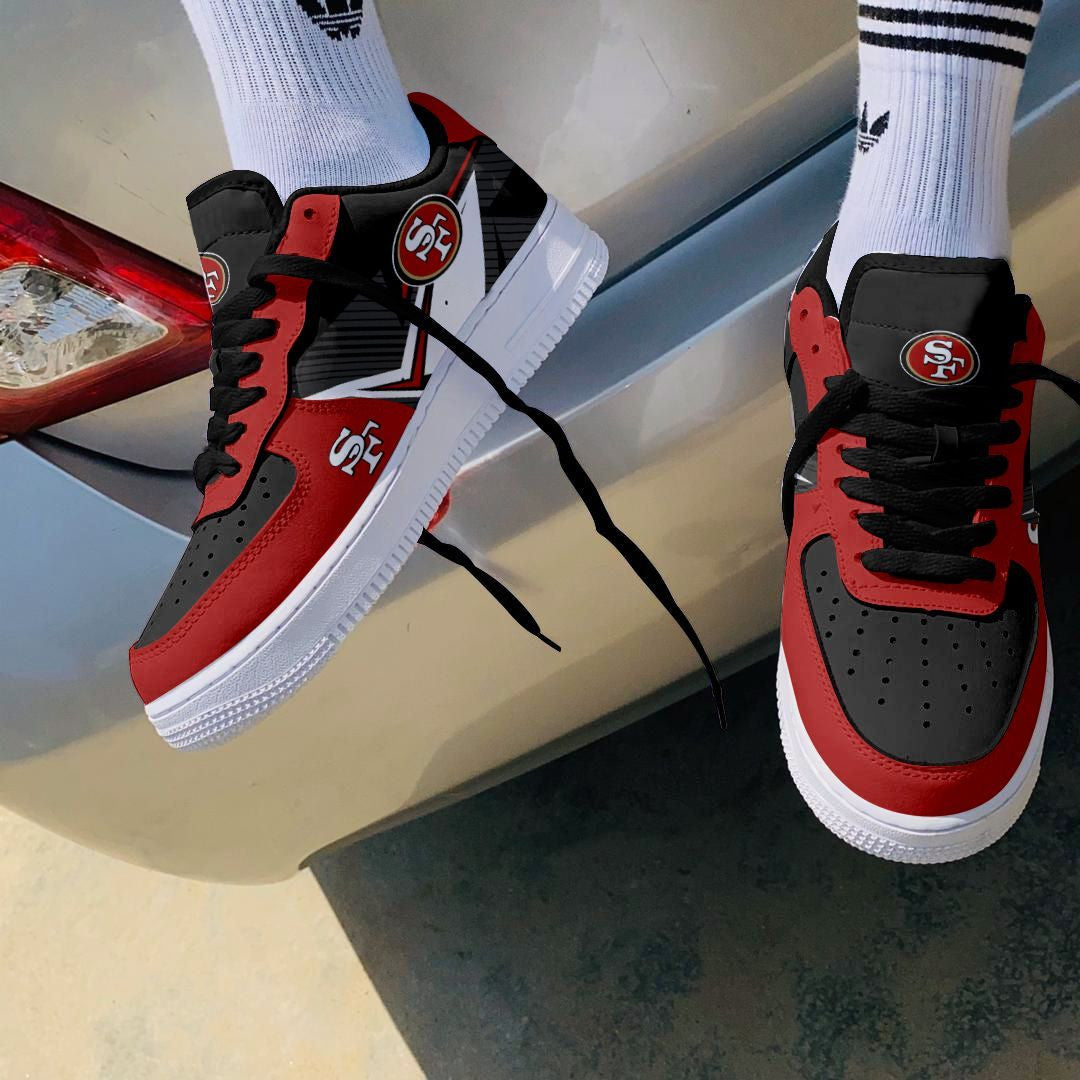 Footwearstorm San Francisco 49ers NFL Air Low-Top Sneakers Shoes For Men And Women 1205827