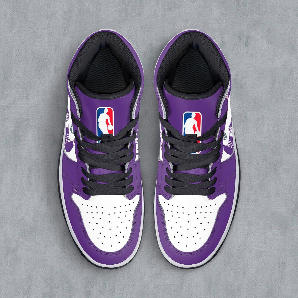 Footwearstorm Sacramento Kings AJ1 High Sneakers Shoes For Men And Women 30091