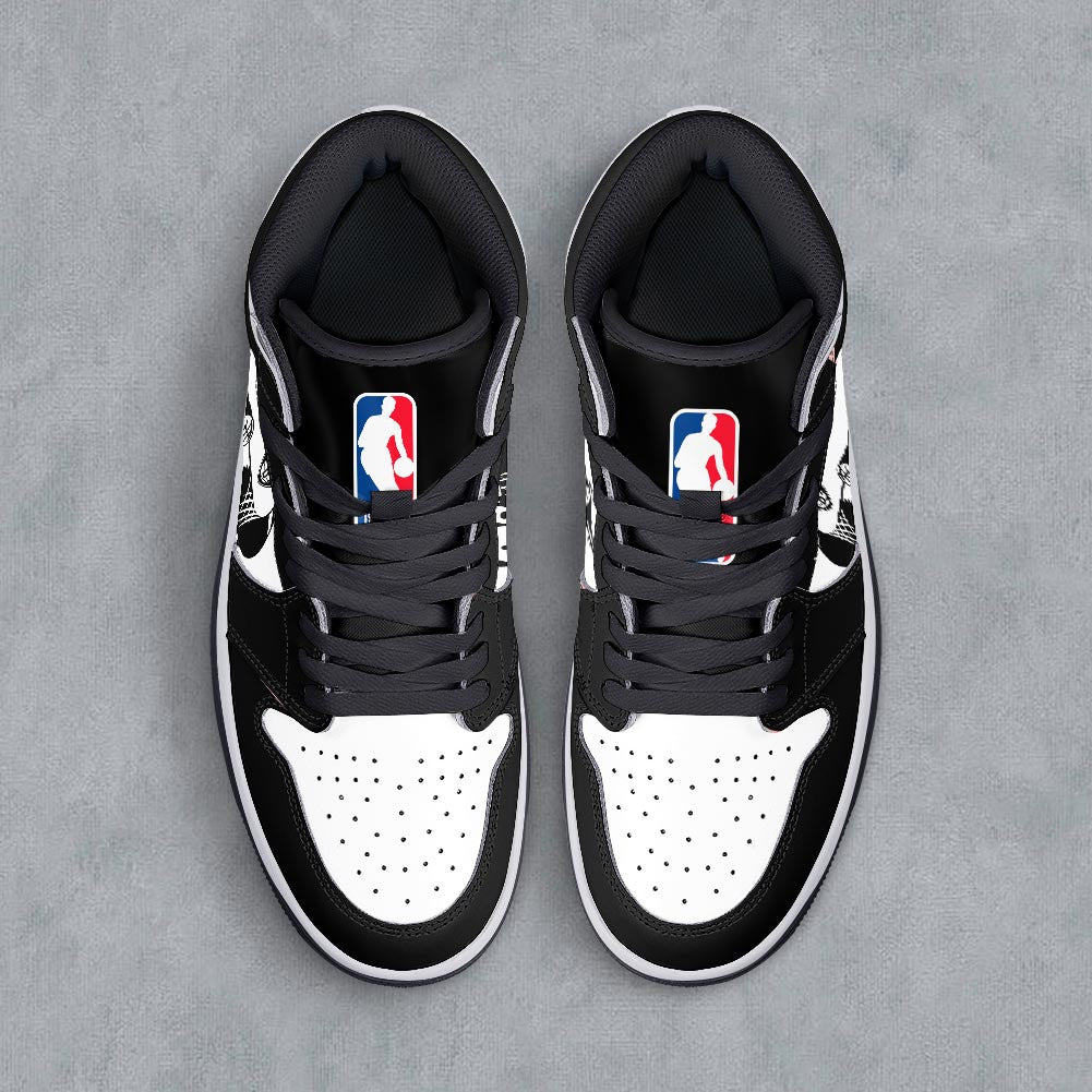 Footwearstorm Brooklyn Nets AJ1 High Sneakers Shoes For Men And Women 300917