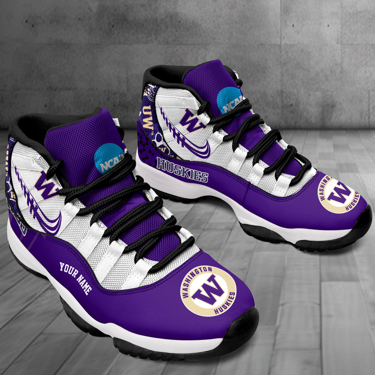 Footwearstorm Washington Huskies AJ11 Sneakers Shoes For Men And Women 2309292