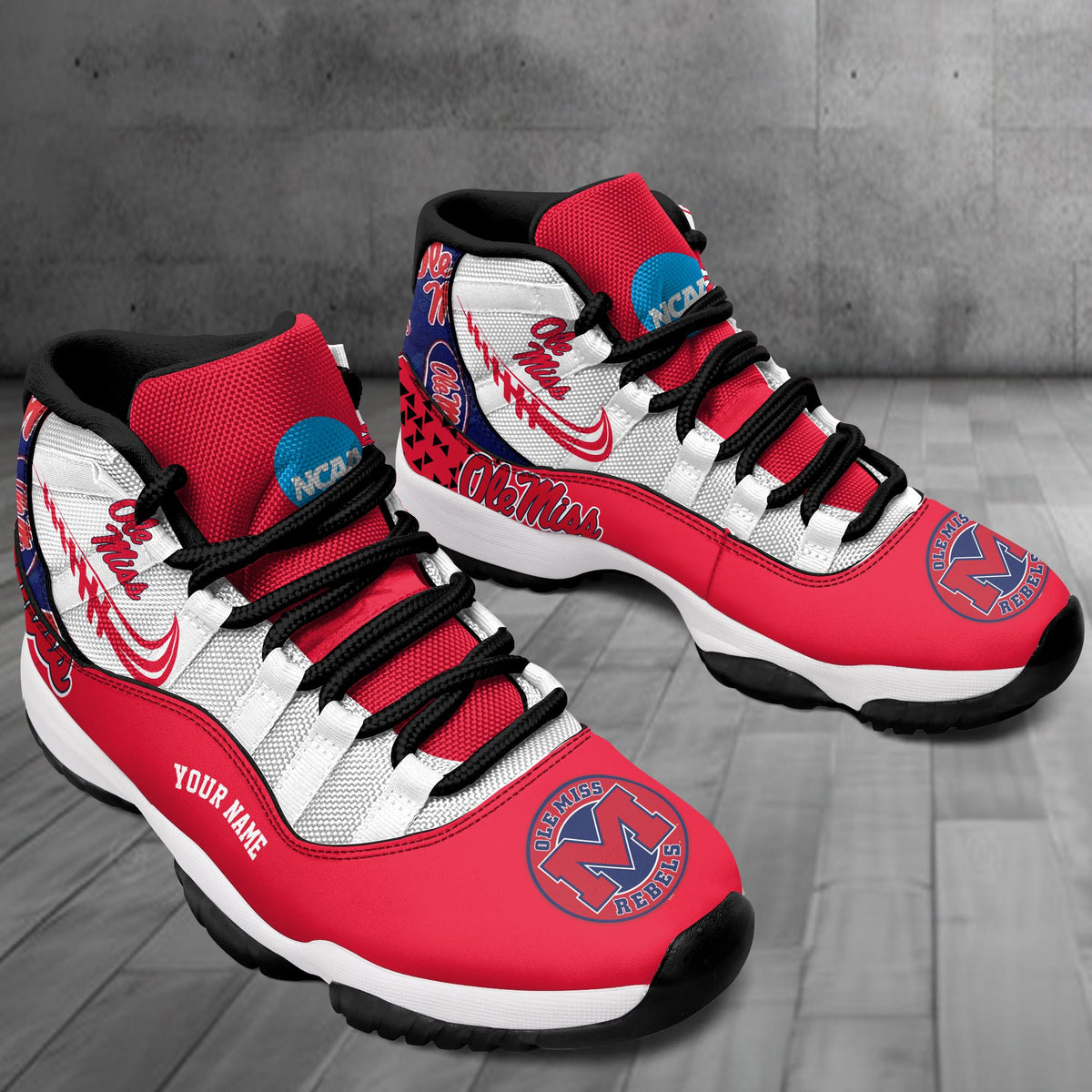 Footwearstorm Ole Miss Rebels AJ11 Sneakers Shoes For Men And Women 2309279