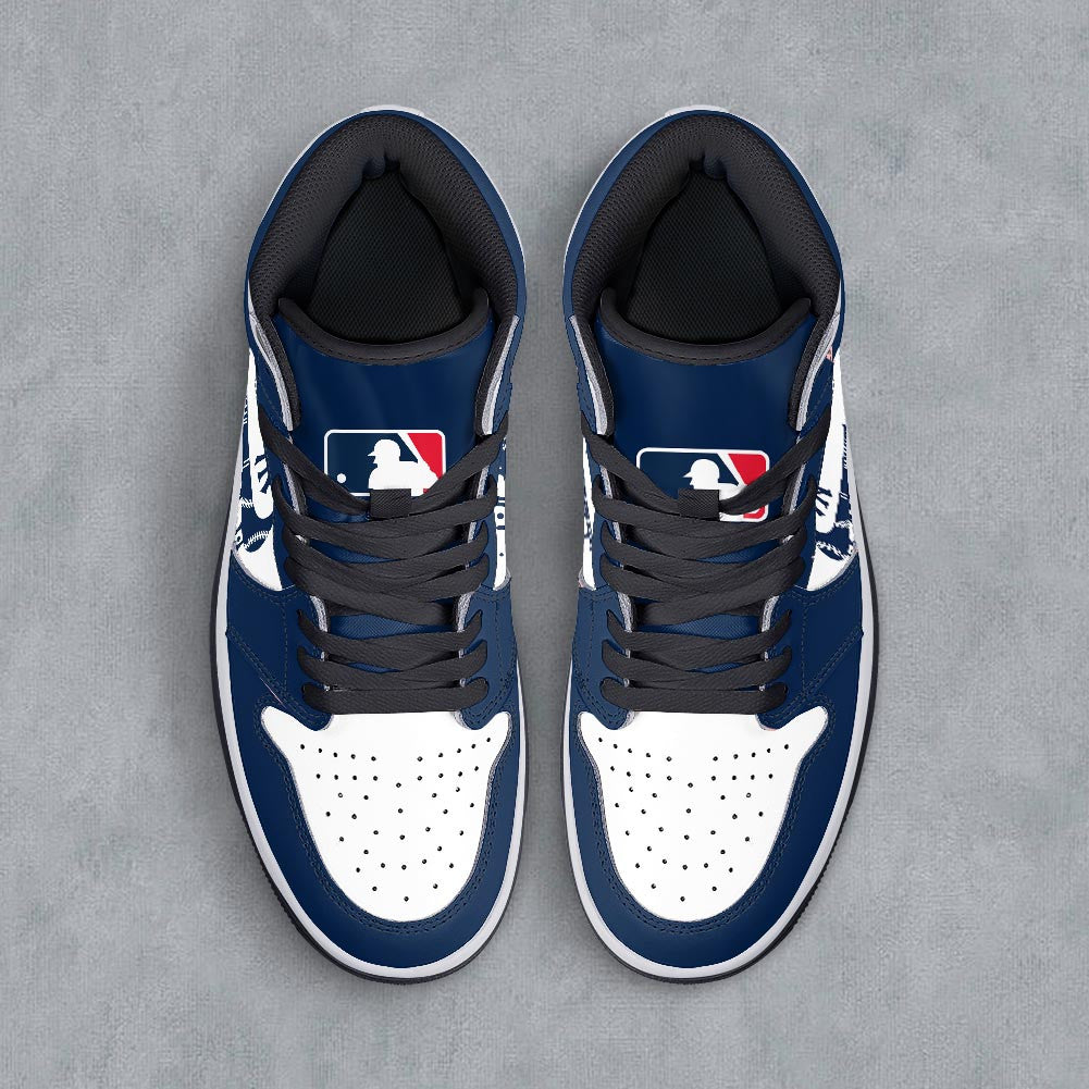 Footwearstorm New York Yankees AJ1 High Sneakers Shoes For Men And Women 300940