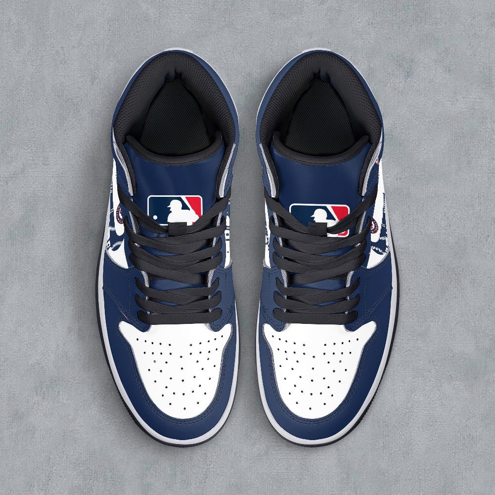 Footwearstorm Washington Nationals AJ1 High Sneakers Shoes For Men And Women 300943
